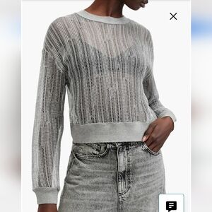 Allsaints Giana Open Stitch Sweater Nwt Size Medium